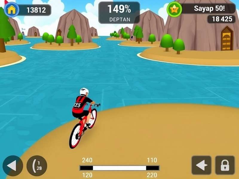 Namaste Cycling Quest Game Screenshot